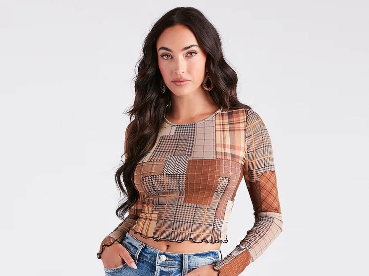 Plaid Top