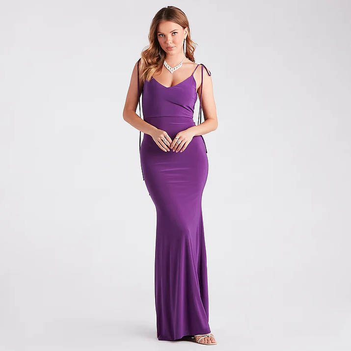 Clarence Formal Open Back Long Dress