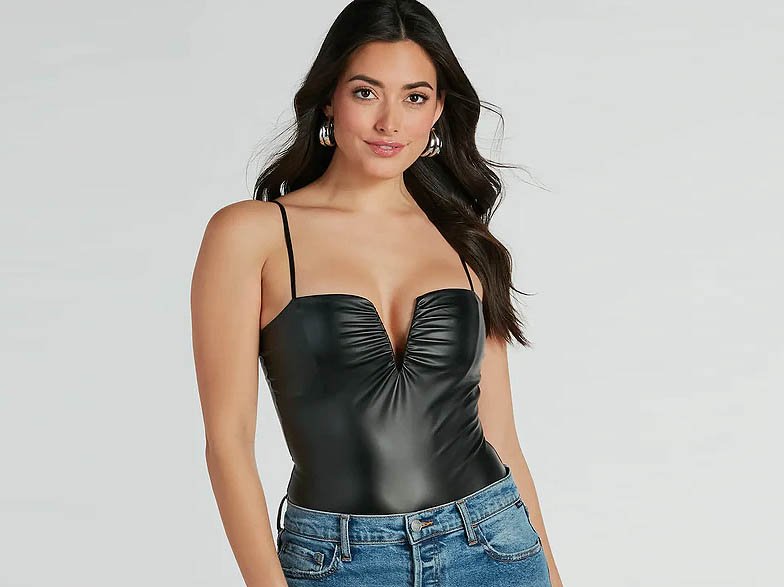 Leather top