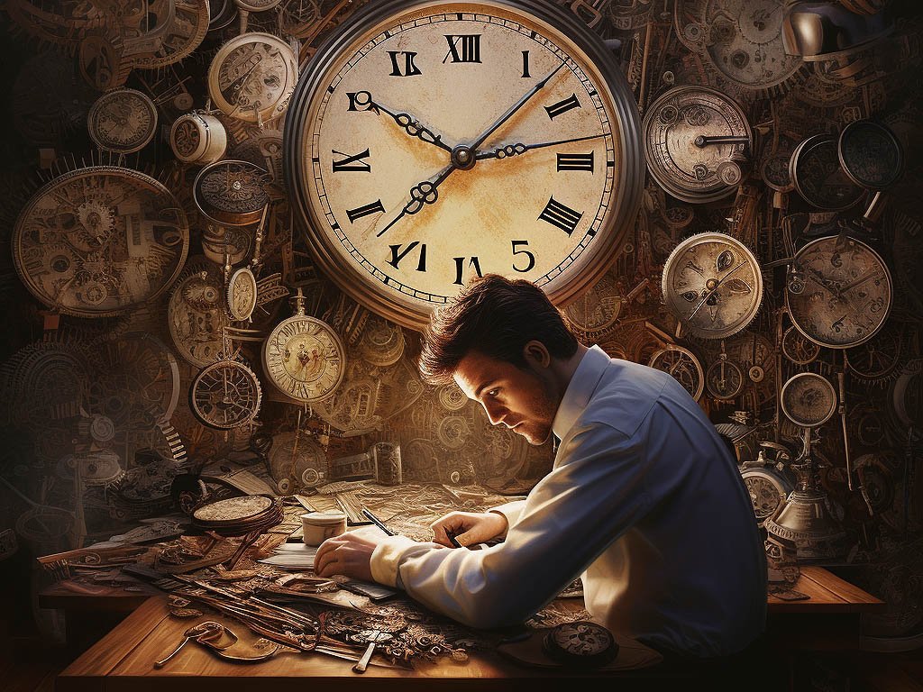 The image could feature a clock or a stopwatch symbolizing time management and estimation.