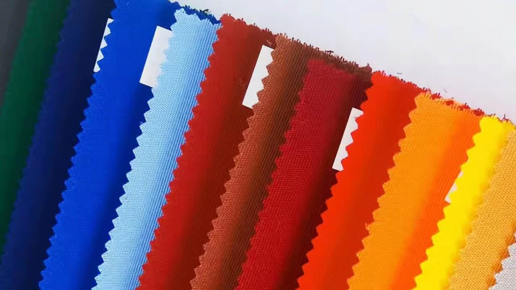 Acrylic fabric application fabric color card