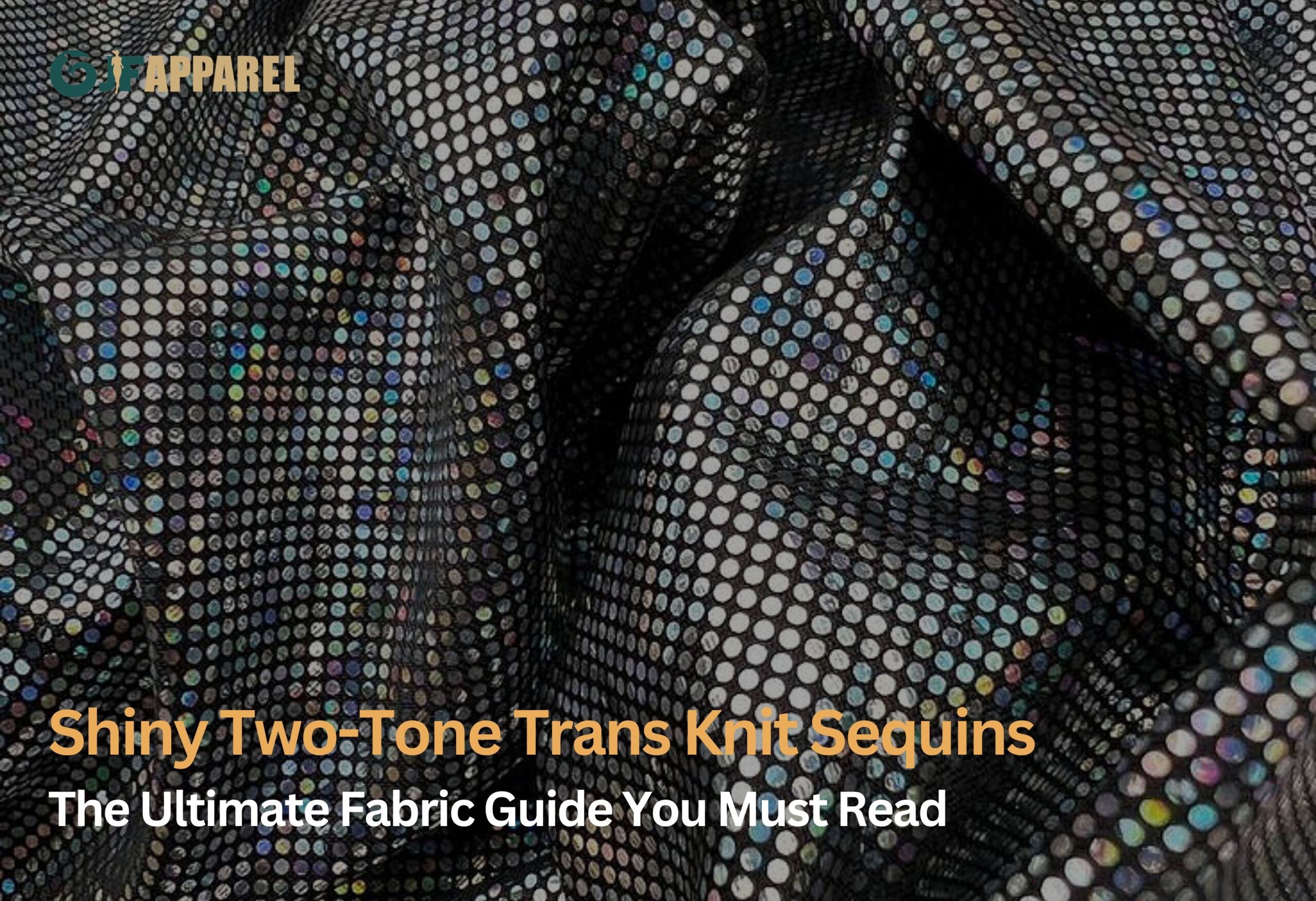 Shiny Two-Tone Trans Knit Sequins