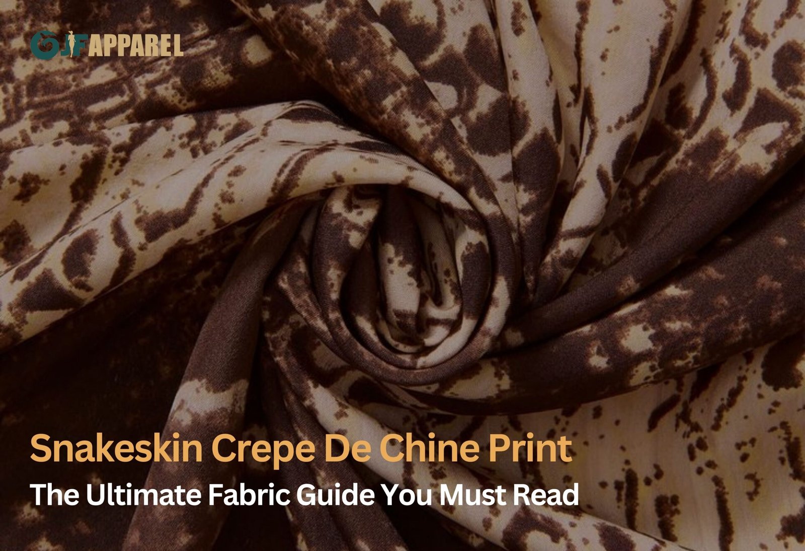 Snakeskin Crepe De Chine Print