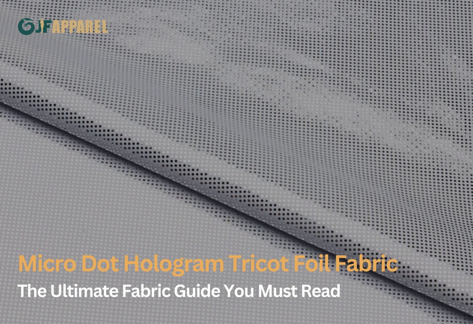 Micro Dot Hologram Tricot Foil Fabric