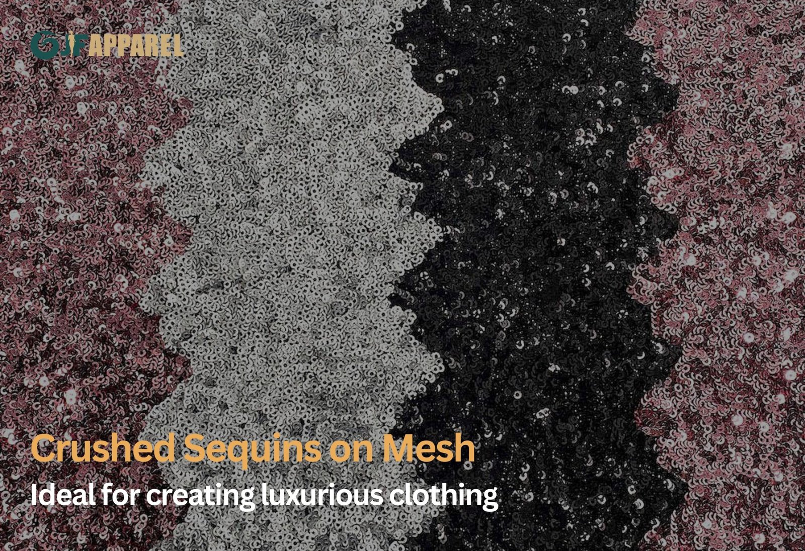 Crushed Sequins on Mesh