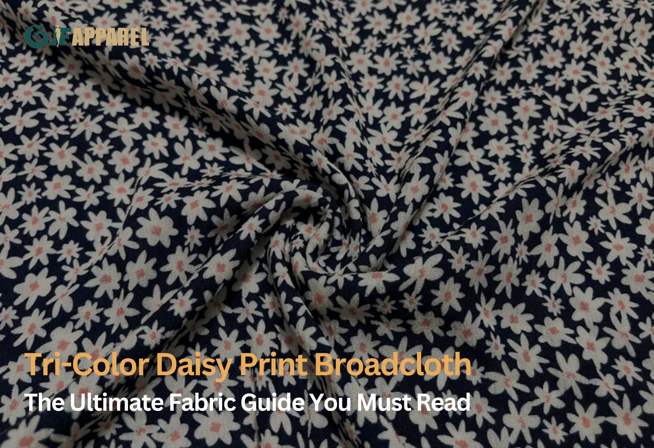 Tri-Color Daisy Print Broadcloth