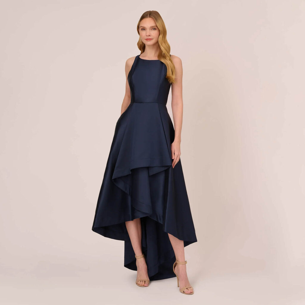 Asymmetrical Detail High Low Summer Dress Wedding Guest