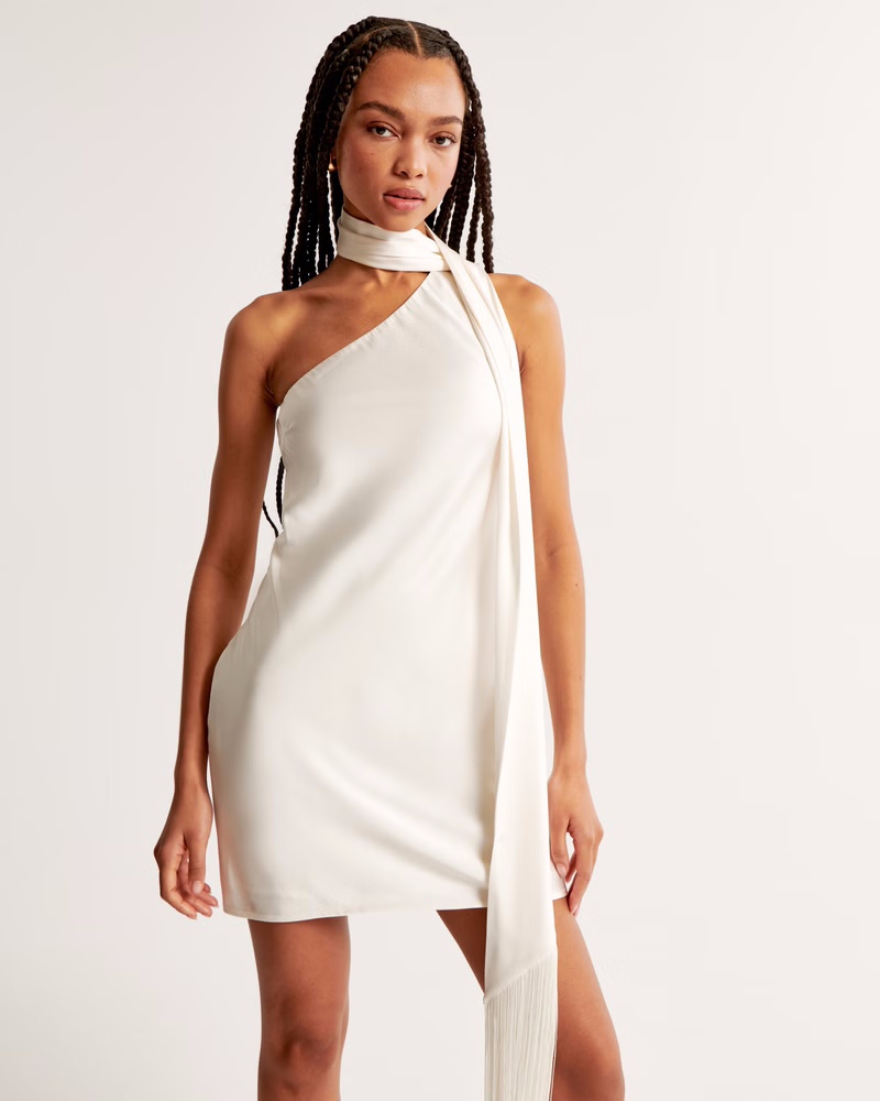 Scarf Slip Mini Dress front