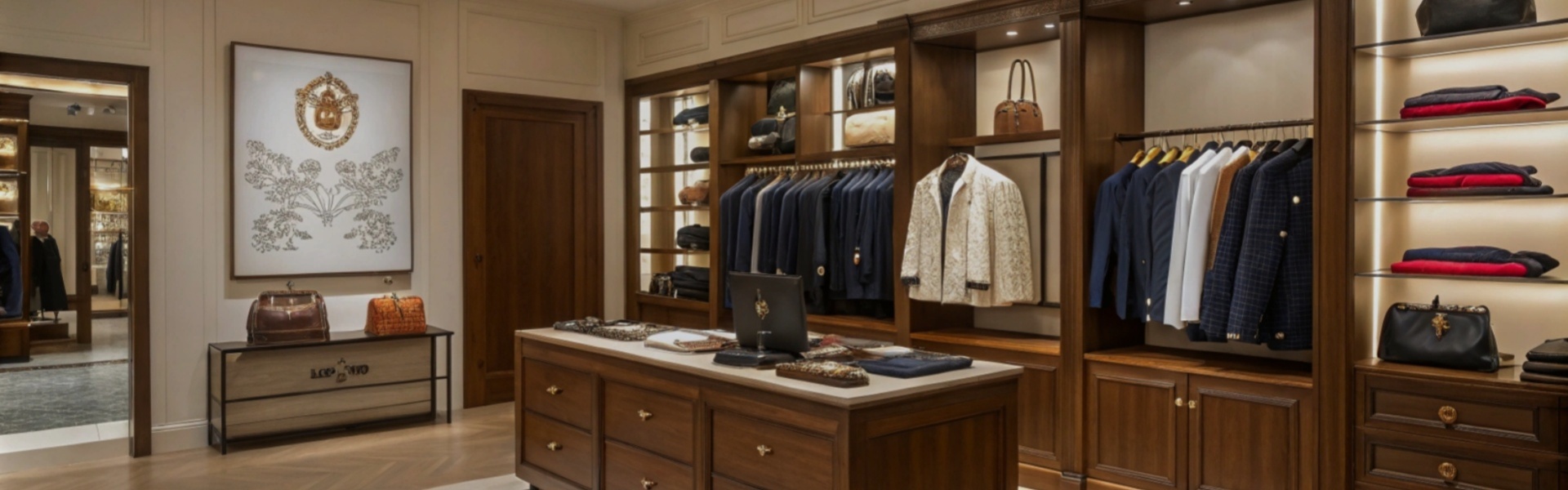 Men’s luxury fashion, premium tailoring, and elegant retail presentation.